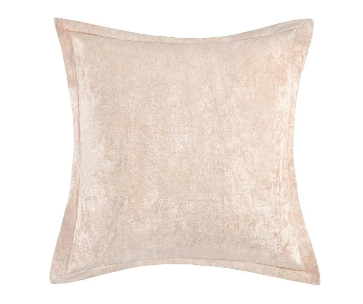 Champagne velvet pillow