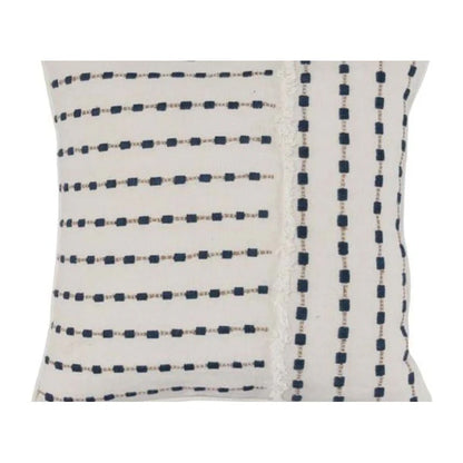 Ivory Navy Pillow
